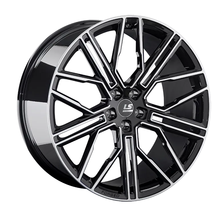 LS Forged LS FG08 Кованый 9.5x22 5x150 ET45 DIA110.1 Черный с полировкой