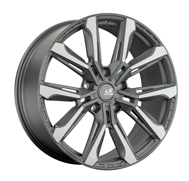 LS Forged LS FG34 Кованый 9.5x22 5x150 ET45 DIA110.1 Темно-Серый Матовый Полированный