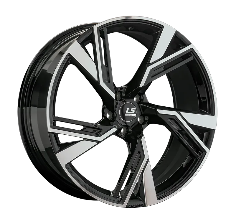 LS Forged LS FG23 Кованый 9x21 5x112 ET35 DIA66.6 Черный с полировкой