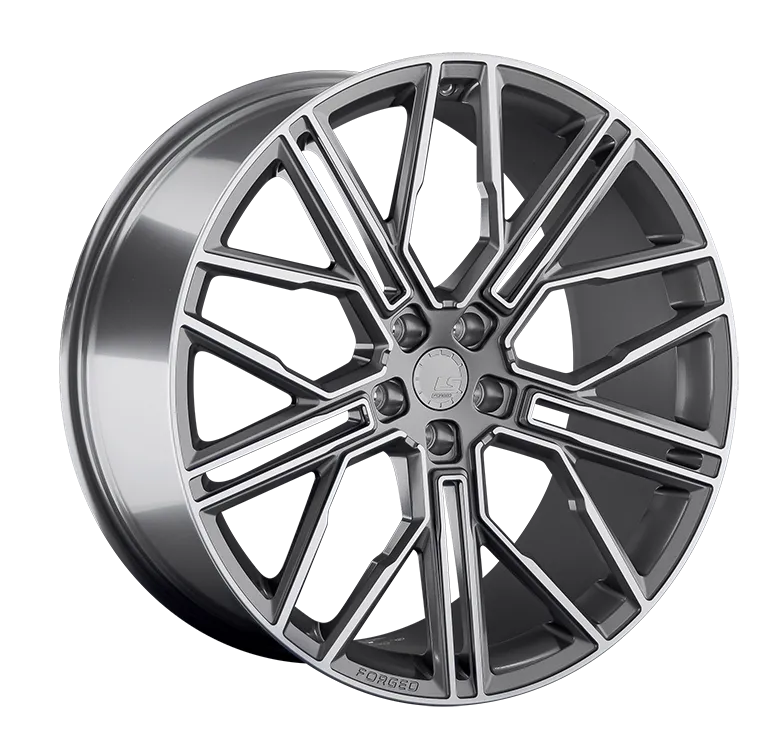 LS Forged LS FG08 Кованый 10.5x21 5x112 ET31 DIA66.6 Темно-Серый Матовый Полированный