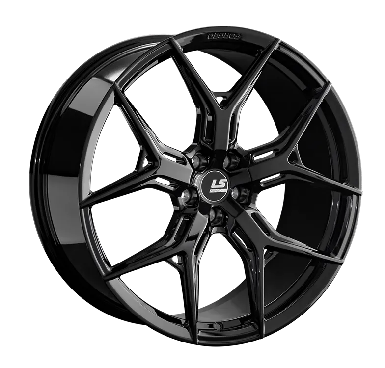 LS Forged LS FG14 Кованый 9.5x22 5x114,3 ET47 DIA67.1 Черный глянцевый