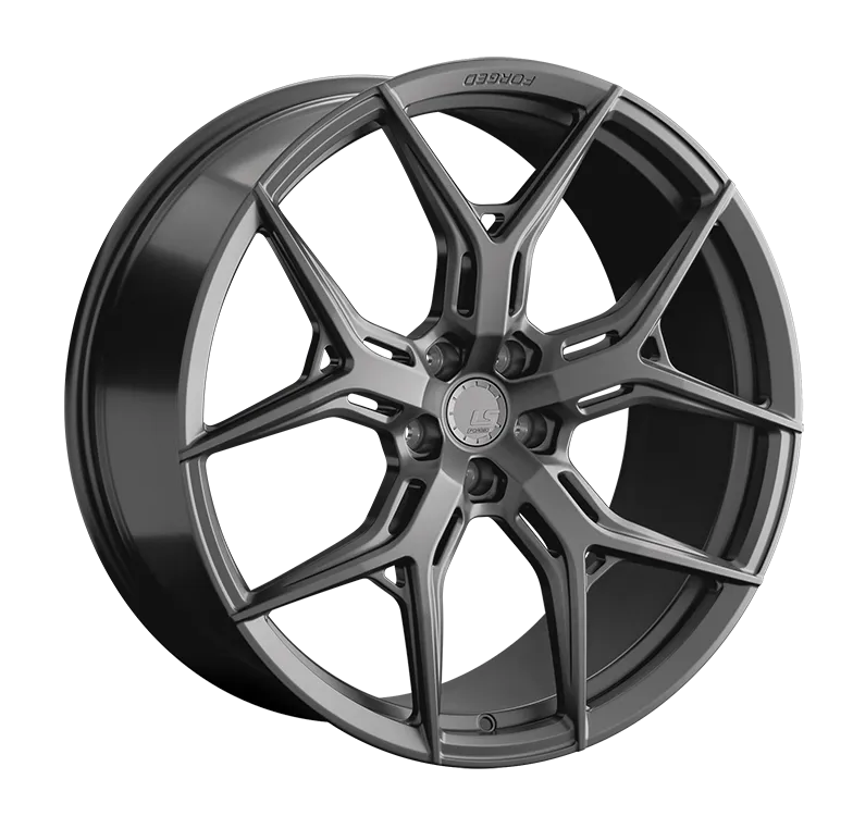 LS Forged LS FG14 Кованый 9.5x22 5x114,3 ET47 DIA67.1 Темно-Серый Матовый