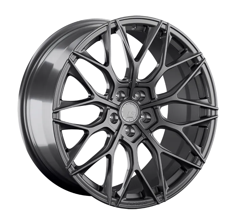 LS Forged LS FG10 Кованый 9x22 5x120 ET43 DIA72.6 Темно-Серый Матовый