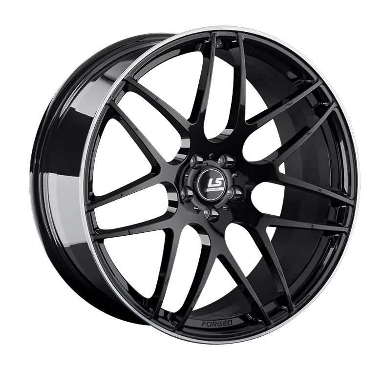 LS Forged LS FG09 Кованый 10x21 5x112 ET20 DIA66.6 Черный С Полированным Ободом