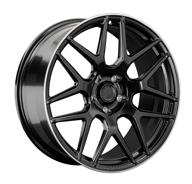 LS Forged LS FG43 Кованый 10x22 5x130 ET36 DIA84.1 Черный Матовый С Полированным Ободом