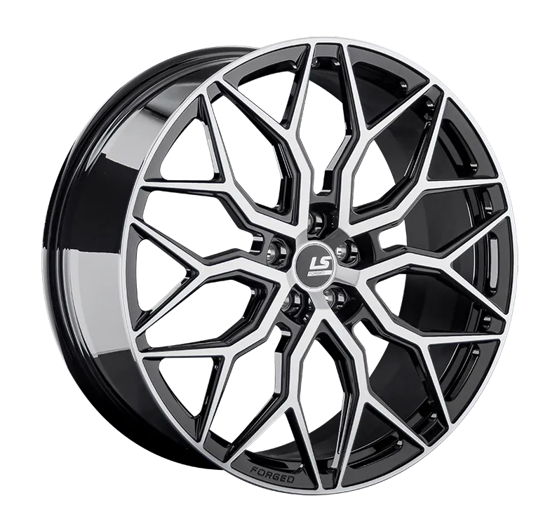 LS Forged LS FG13 Кованый 9.5x22 5x120 ET43 DIA72.6 Черный с полировкой